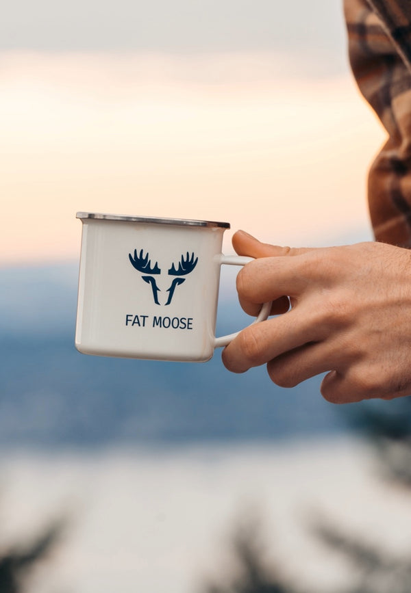 Fat Moose FAT MOOSE ENAMEL MUG Accessories Råhvid / Navy