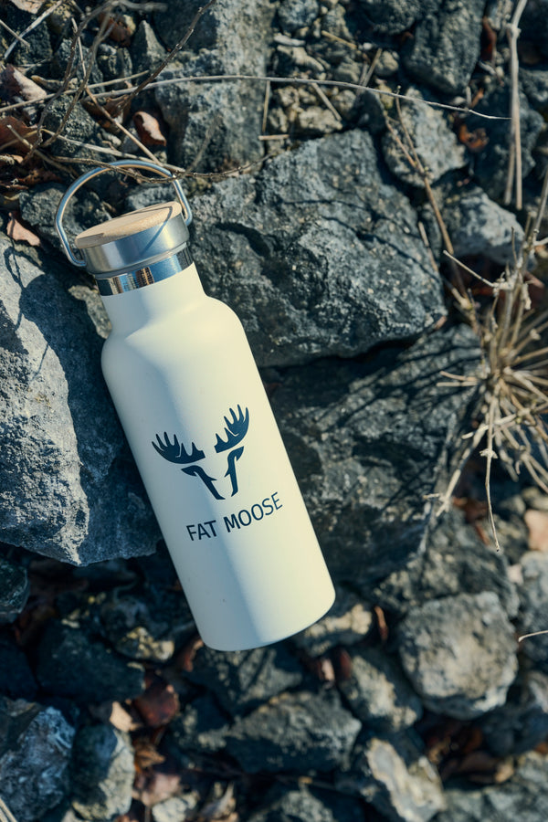 Fat Moose FAT MOOSE METAL WATER BOTTLE Accessories Mørk Navy