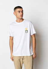 Fat Moose FLORIAN ORGANIC COTTON T-SHIRT T-shirts S/S Hvid