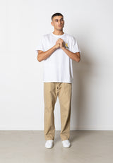 Fat Moose FLORIAN ORGANIC COTTON T-SHIRT T-shirts S/S Hvid