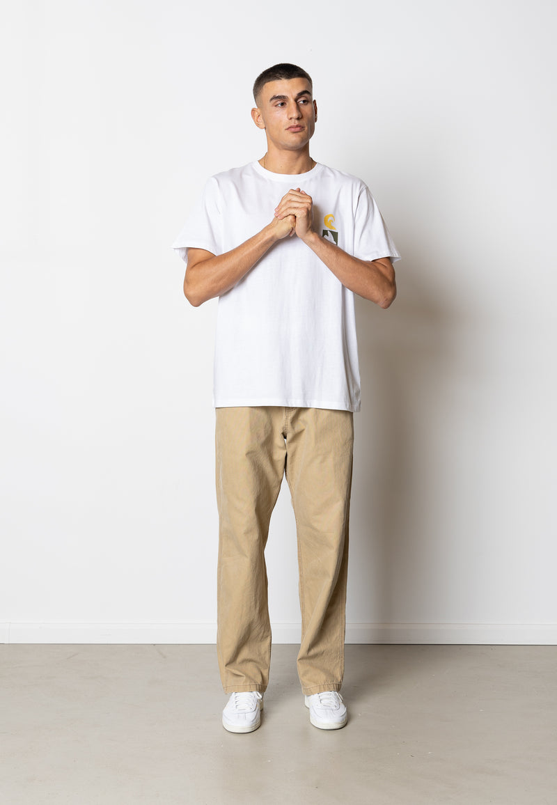 Fat Moose FLORIAN ORGANIC COTTON T-SHIRT T-shirts S/S Hvid