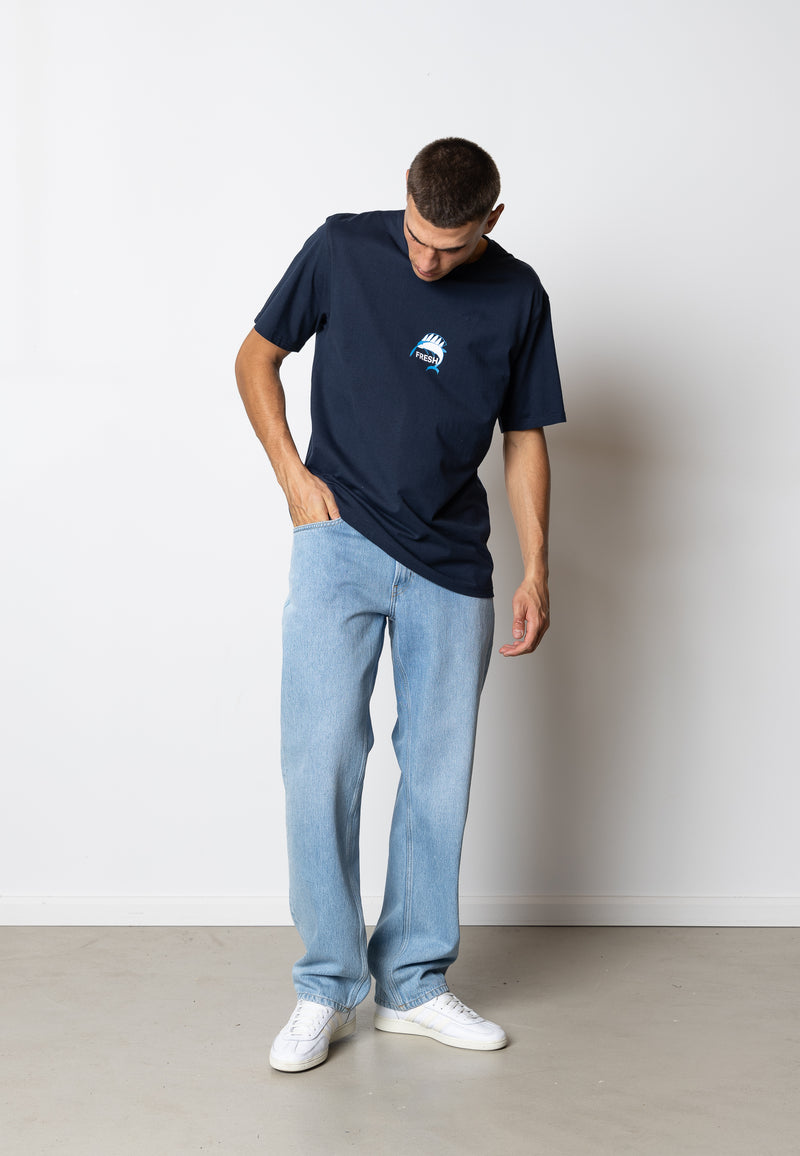 Fat Moose FRESH! COTTON T-SHIRT T-shirts S/S Navy