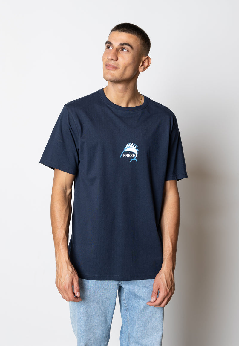 Fat Moose FRESH! COTTON T-SHIRT T-shirts S/S Navy