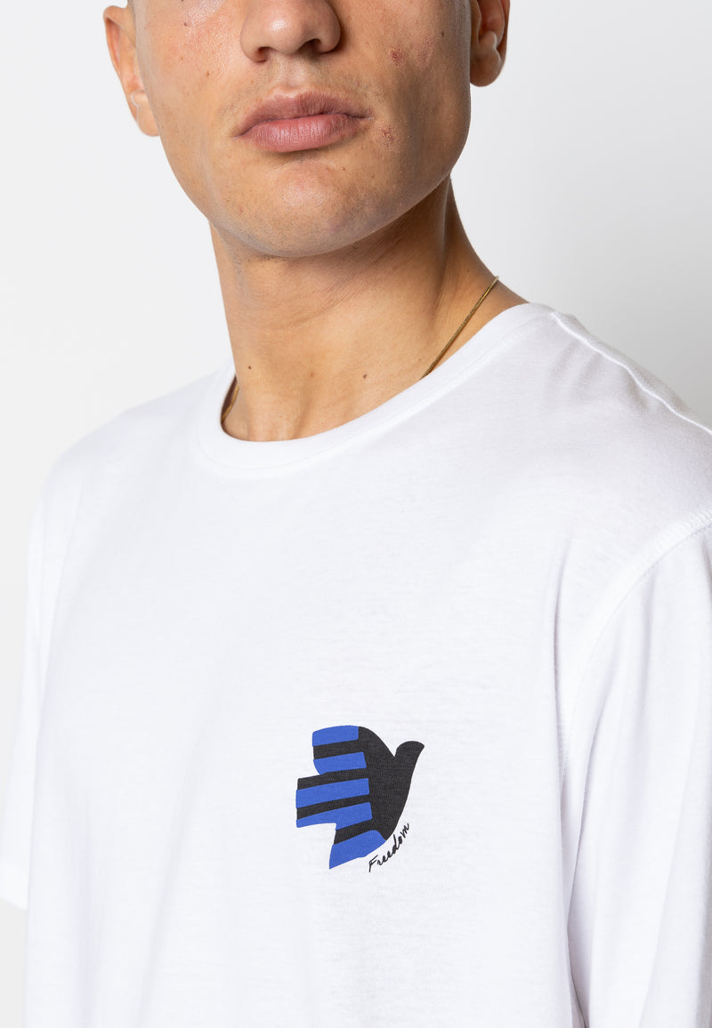 Fat Moose GUS COTTON T-SHIRT T-shirts S/S Hvid