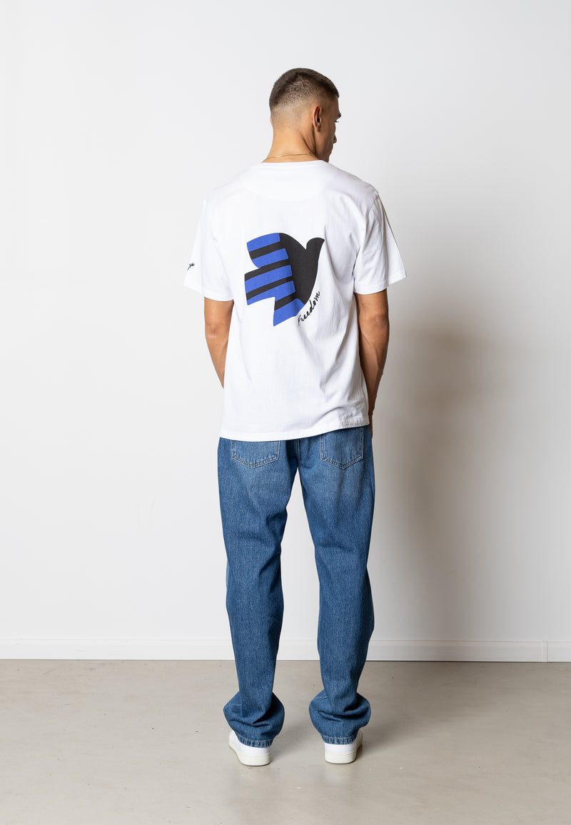 Fat Moose GUS COTTON T-SHIRT T-shirts S/S Hvid