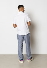 Clean Cut Copenhagen Giles cotton/linen shirt Skjorte S/S Hvid