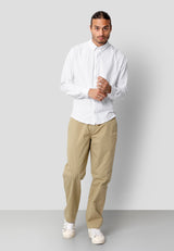 Clean Cut Copenhagen Hudson jersey stretch skjorte Skjorte L/S Hvid
