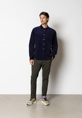 Clean Cut Copenhagen Jeppe corduroy shirt Skjorte L/S Mørk Navy