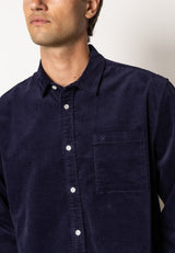 Clean Cut Copenhagen Jeppe corduroy shirt Skjorte L/S Mørk Navy