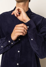 Clean Cut Copenhagen Jeppe corduroy shirt Skjorte L/S Mørk Navy