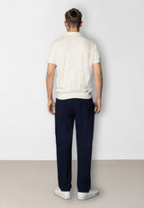 Clean Cut Copenhagen Jonas knitted polo Polos Ecru