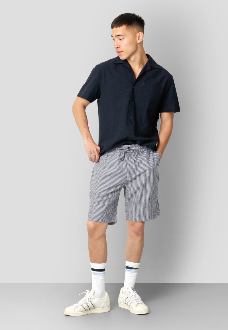 Clean Cut Copenhagen Julius seersucker shorts Shorts Blue Stripe