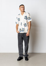 Fat Moose KNOX COTTON/LINEN SHIRT Skjorte S/S Multi