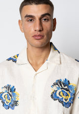 Fat Moose KNOX COTTON/LINEN SHIRT Skjorte S/S Multi