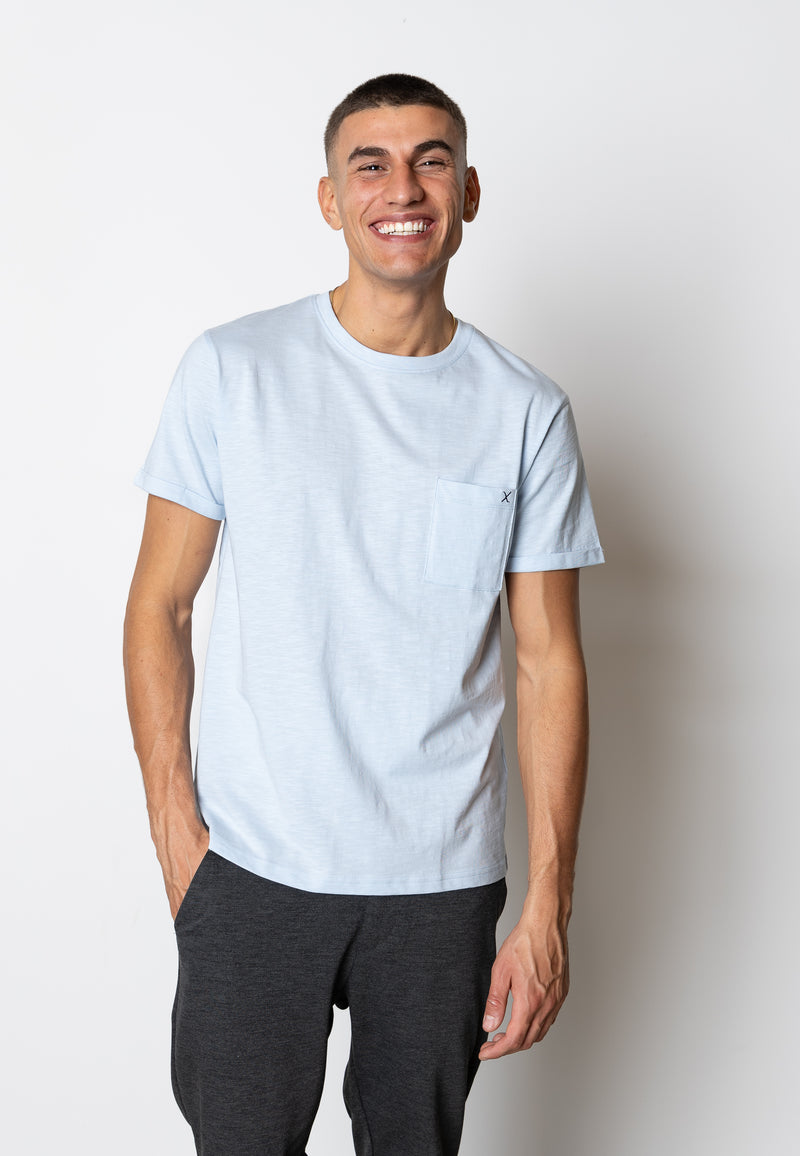 Clean Cut Copenhagen Kolding organic cotton t-shirt T-shirts S/S Lyseblå