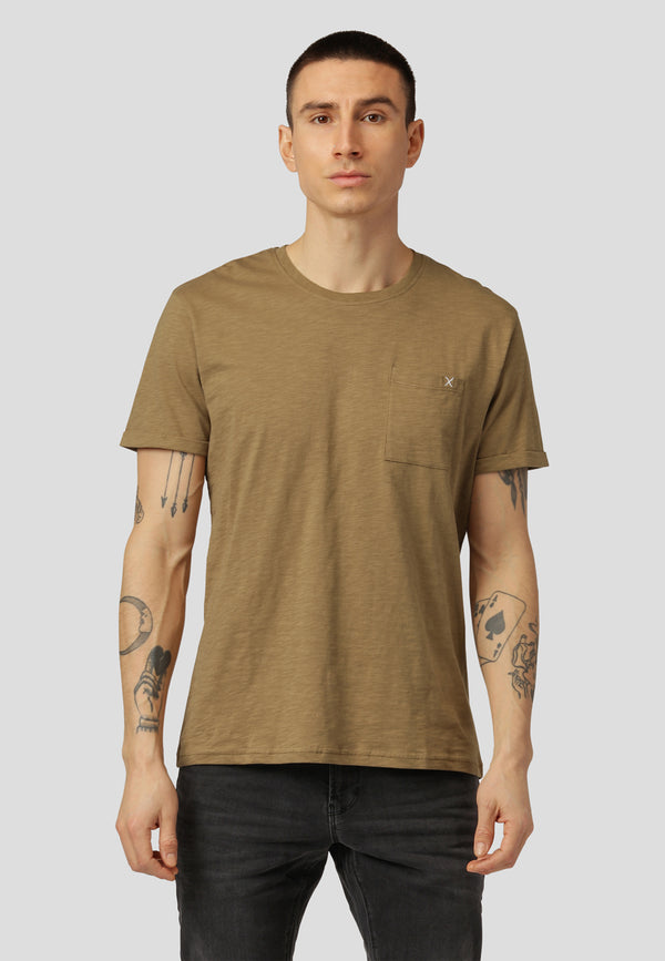 Clean Cut Copenhagen Kolding organic cotton t-shirt T-shirts S/S Mørk Kamel