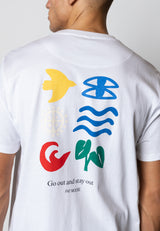 Fat Moose LUTZ ORGANIC COTTON T-SHIRT T-shirts S/S Hvid
