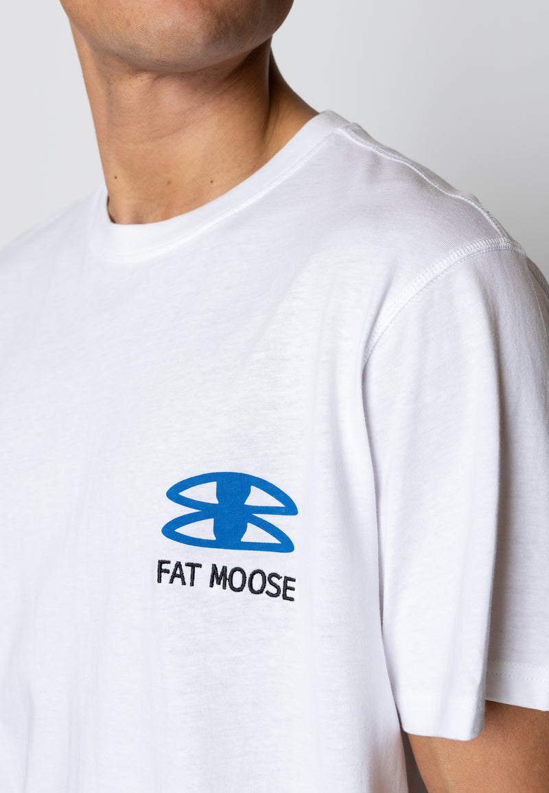 Fat Moose LUTZ ORGANIC COTTON T-SHIRT T-shirts S/S Hvid
