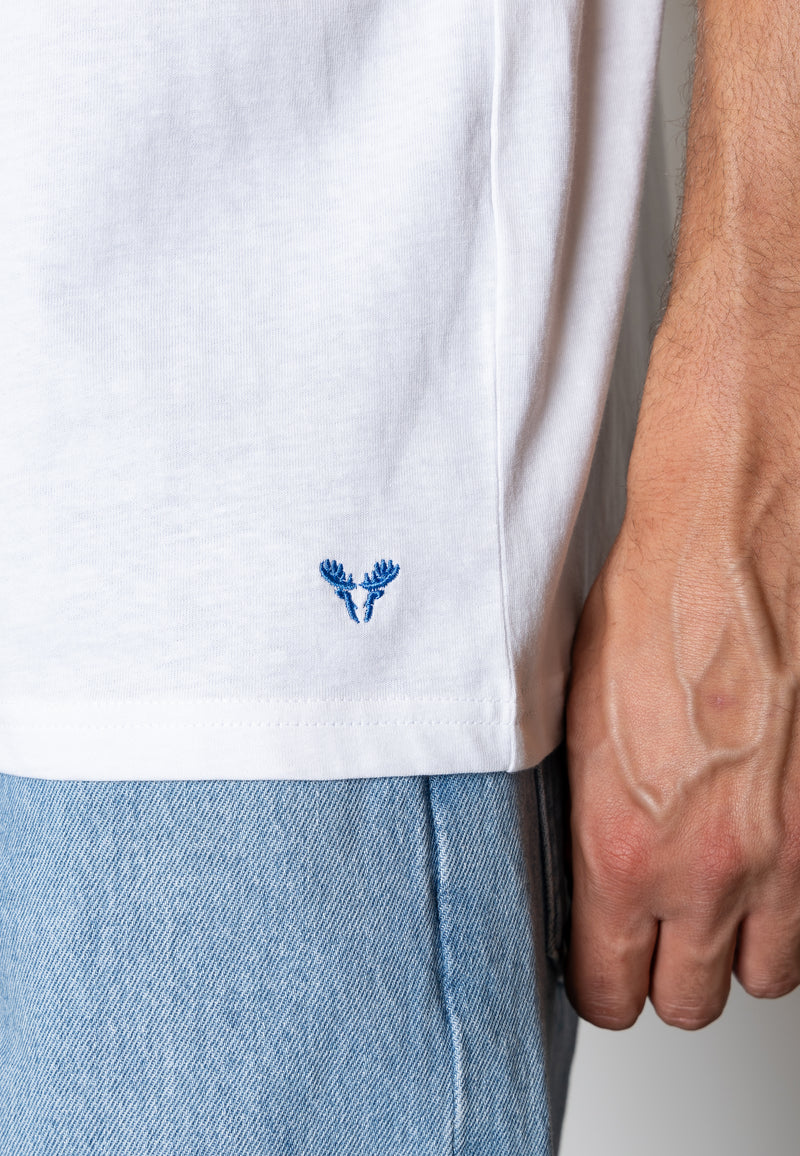 Fat Moose LUTZ ORGANIC COTTON T-SHIRT T-shirts S/S Hvid