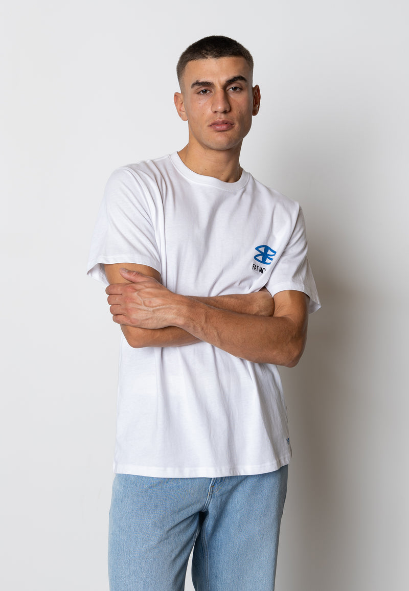 Fat Moose LUTZ ORGANIC COTTON T-SHIRT T-shirts S/S Hvid