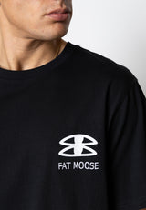 Fat Moose LUTZ ORGANIC COTTON T-SHIRT T-shirts S/S Sort