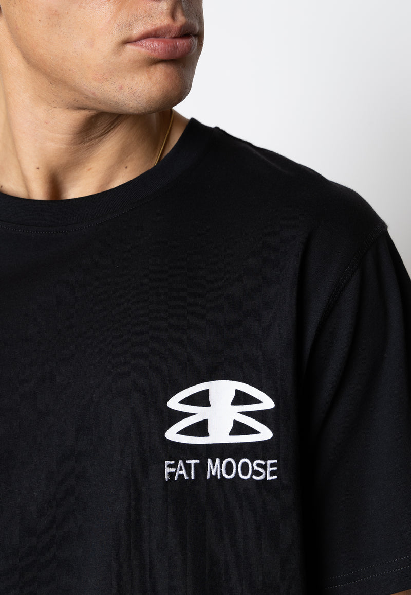 Fat Moose LUTZ ORGANIC COTTON T-SHIRT T-shirts S/S Sort