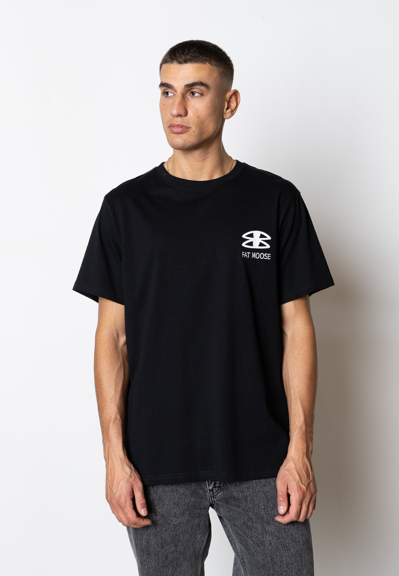Fat Moose LUTZ ORGANIC COTTON T-SHIRT T-shirts S/S Sort