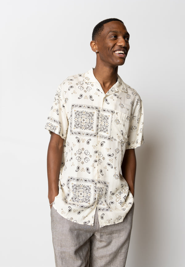 Clean Cut Copenhagen Leo shirt Skjorte S/S Ecru