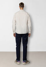 Clean Cut Copenhagen Luca cotton/linen L/S shirt Skjorte L/S Light beige