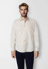 Clean Cut Copenhagen Luca cotton/linen L/S shirt Skjorte L/S Light beige