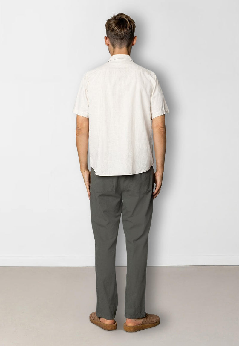 Clean Cut Copenhagen Luca cotton/linen pants Bukser Army