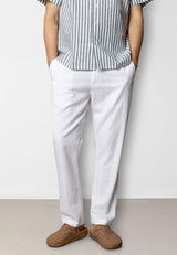 Clean Cut Copenhagen Luca cotton/linen pants Bukser Hvid