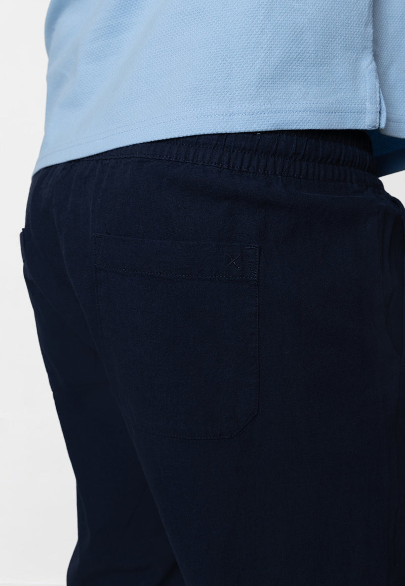 Clean Cut Copenhagen Luca cotton/linen pants Bukser Navy