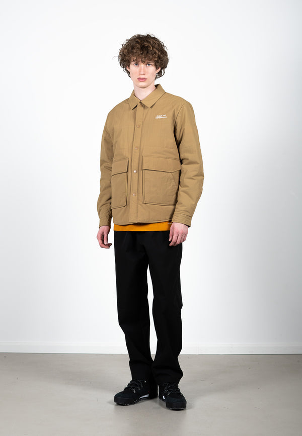 Clean Cut Copenhagen Lucas nylon jacket Jakker Dark Khaki
