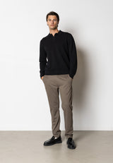 Clean Cut Copenhagen Mads knitted polo Strik Sort