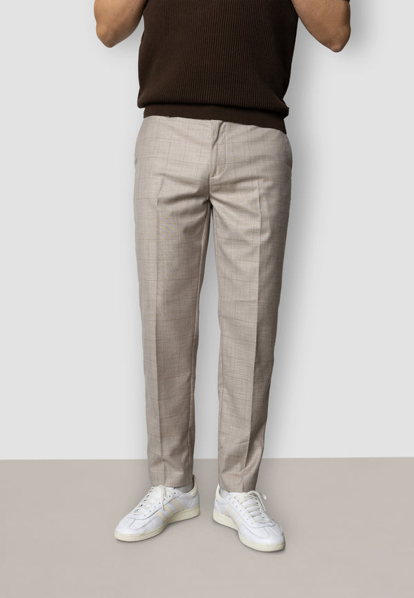 Clean Cut Copenhagen Mateo pants Bukser Brown check melange