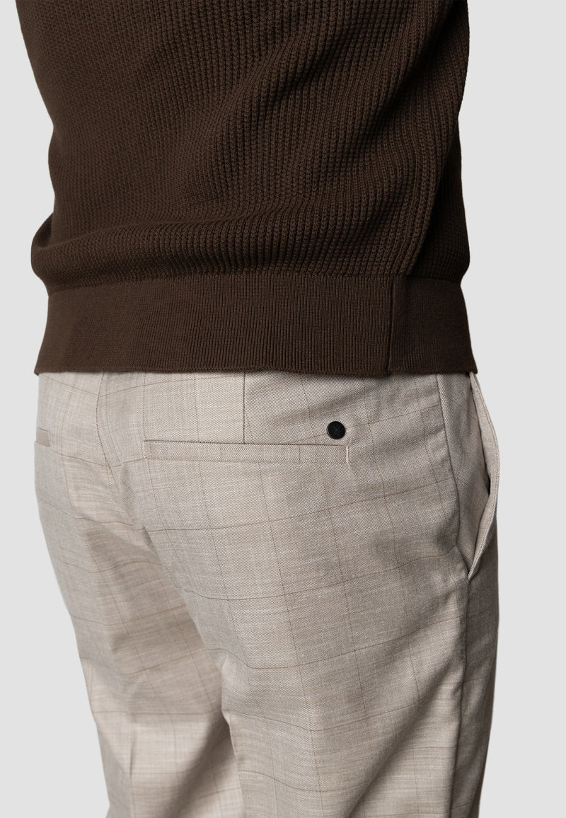 Clean Cut Copenhagen Mateo pants Bukser Brown check melange