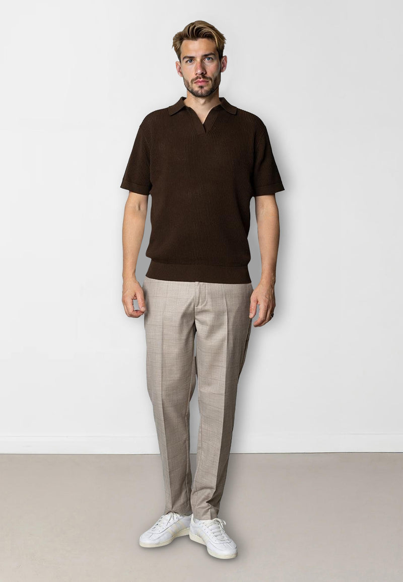 Clean Cut Copenhagen Mateo pants Bukser Brown check melange