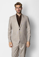 Clean Cut Copenhagen Mateo stretch blazer Blazere Brown check melange