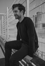 Clean Cut Copenhagen Merino knitted jumper Strik Sort