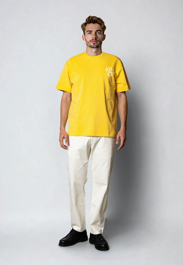 Clean Cut Copenhagen Micheal organic cotton t-shirt T-shirts S/S Varm Gul