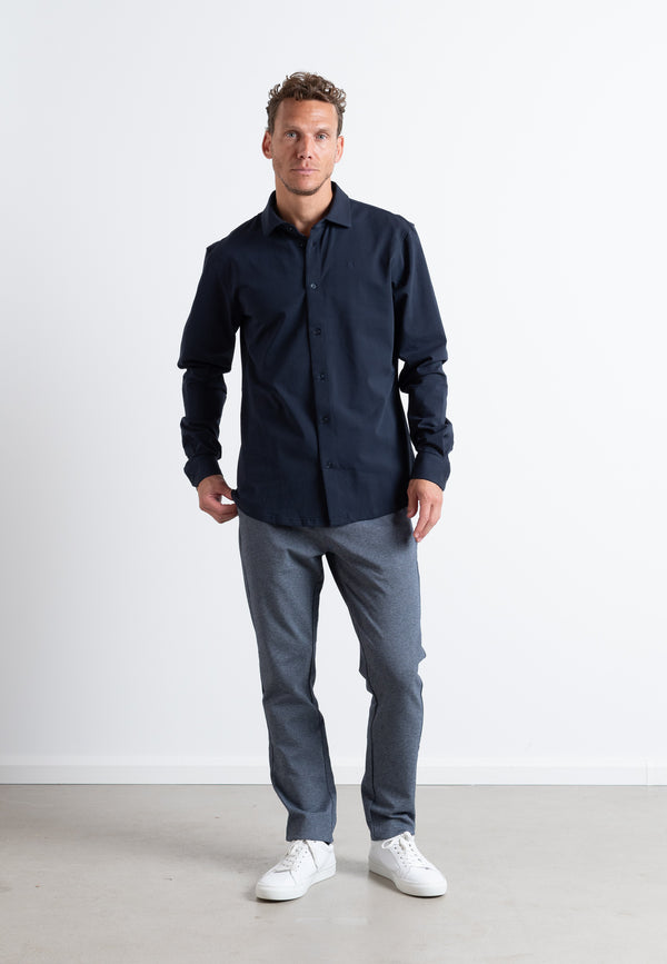 Clean Cut Copenhagen Milano jersey stretch pants Bukser Denim Melange