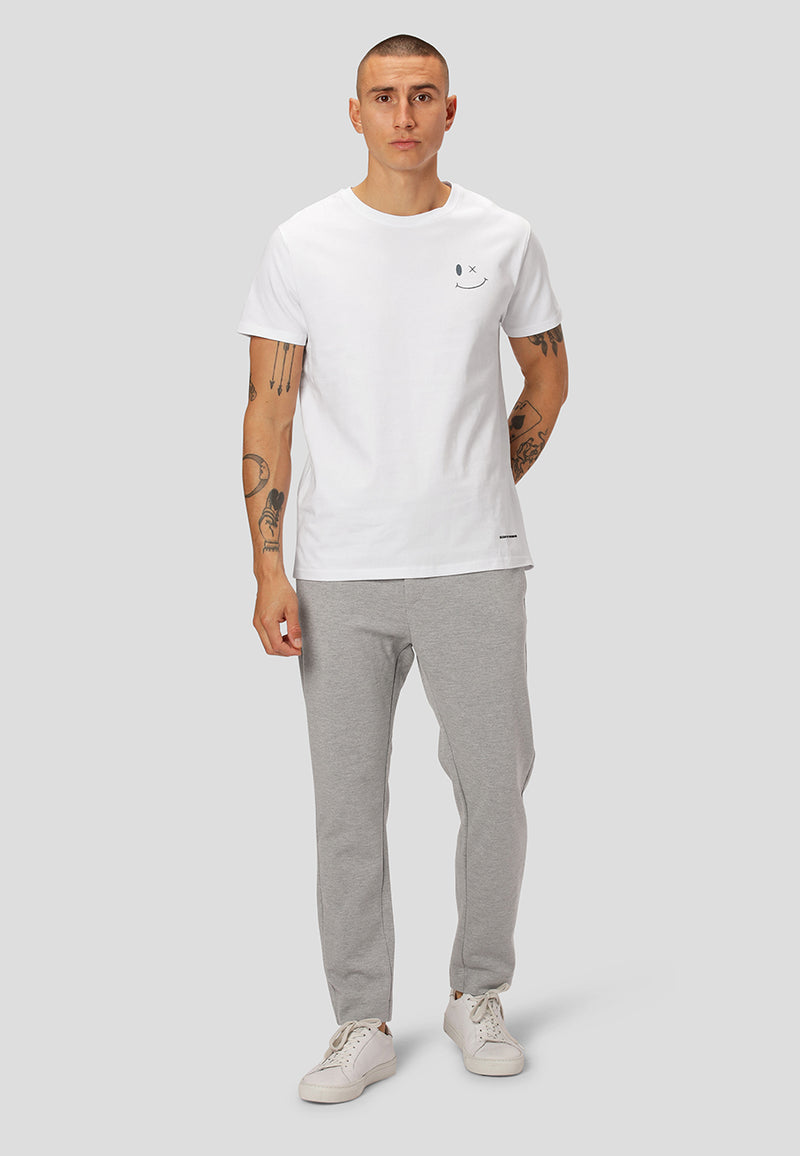 Clean Cut Copenhagen Milano jersey stretch pants Bukser Lysegrå Melange