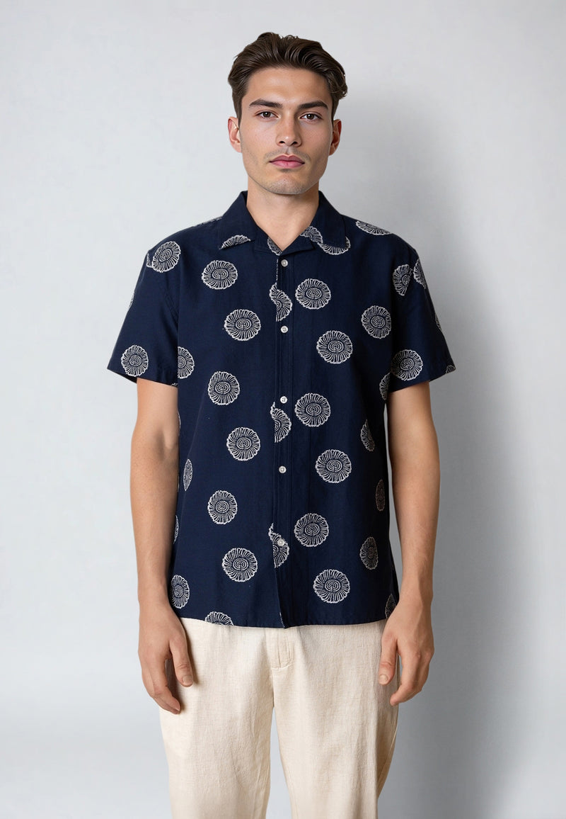 Clean Cut Copenhagen Miller shirt Skjorte S/S Navy