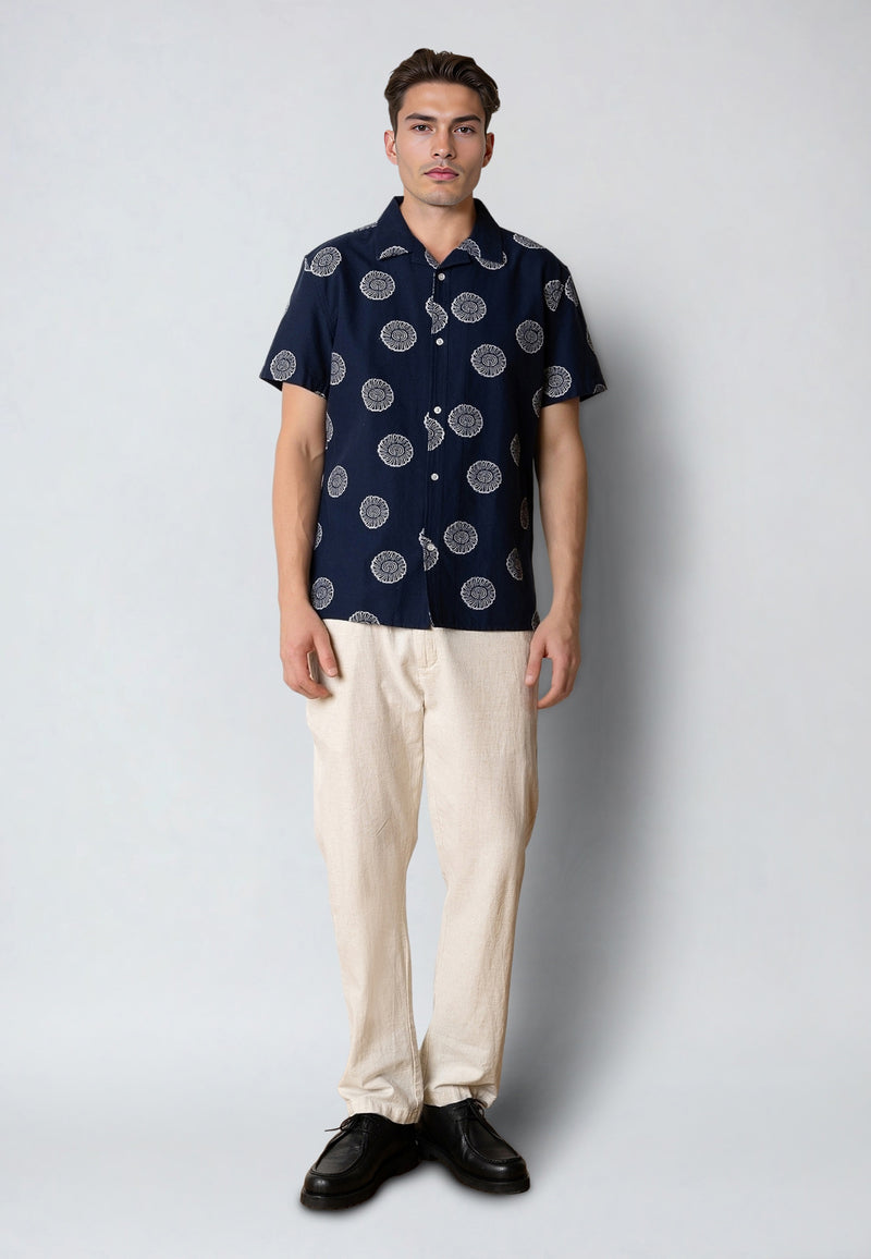 Clean Cut Copenhagen Miller shirt Skjorte S/S Navy