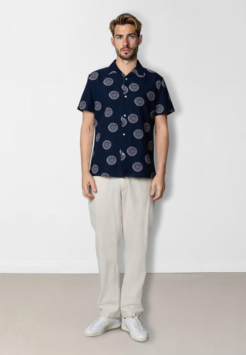 Clean Cut Copenhagen Miller shirt Skjorte S/S Navy