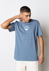 Fat Moose NOE COTTON T-SHIRT T-shirts S/S Støvet Blå
