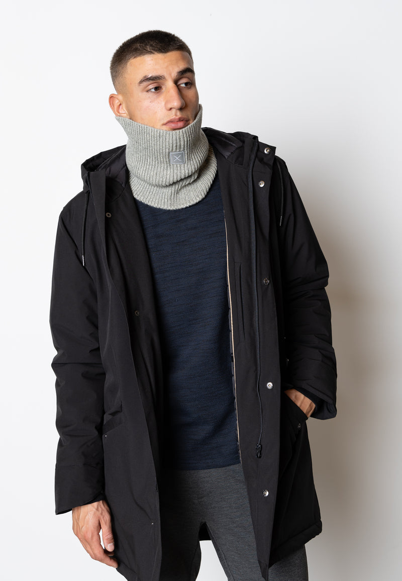 Clean Cut Copenhagen Noah knitted tube Accessories Lysegrå Melange