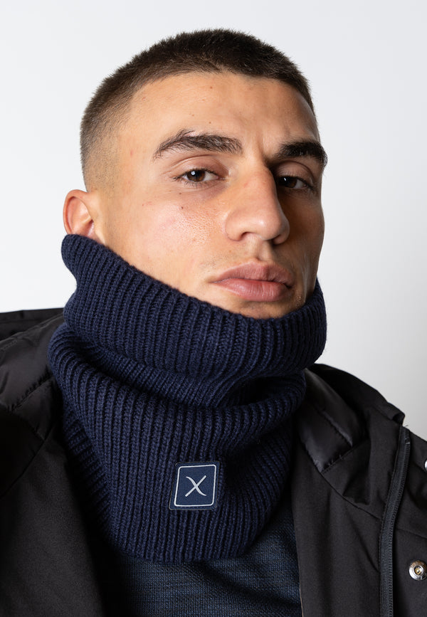 Clean Cut Copenhagen Noah knitted tube Accessories Mørk Navy