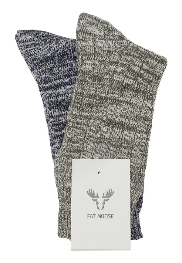 Fat Moose OUTDOOR 2-PACK SOCKS Accessories Combo 2